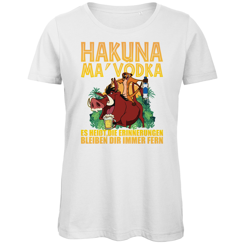 Hakuna Ma Vodka Timon und Pumbaa - Damen Premium Bio T-Shirt