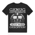 Saufshirt für Herren – Genug getrunken jetzt wird gesoffen – Party Spruchshirt Black