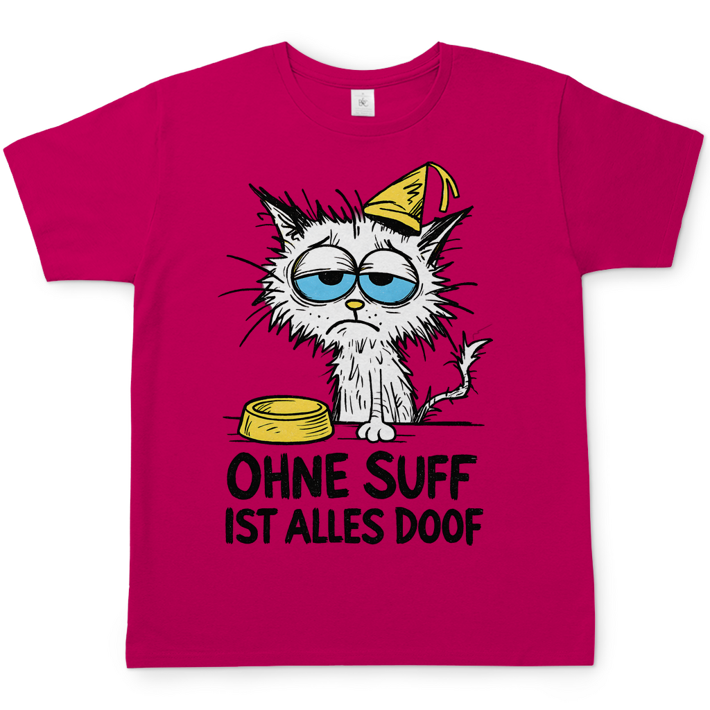Suffkatze ohne Suff ist alles Doof - Herren T-Shirt Sorbet