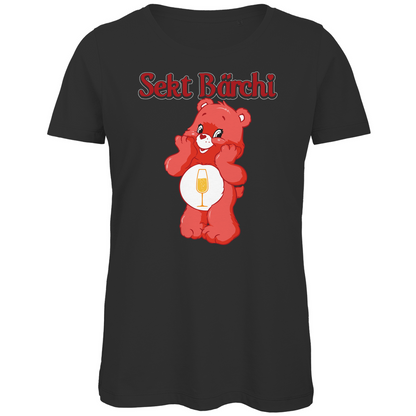 Sekt Bärchi - Glücksbärchi - Damen Premium Bio T-Shirt Black