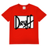 Herren V-Neck T-Shirt druﬀ – Bold Retro Logo Design im Cartoon-Style Red