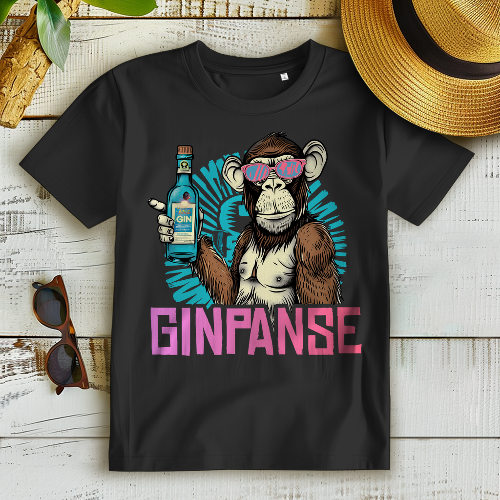 Ginpanse Schimpanse Gin Tonic Cocktail Alkohol - Damen Premium Bio T-Shirt