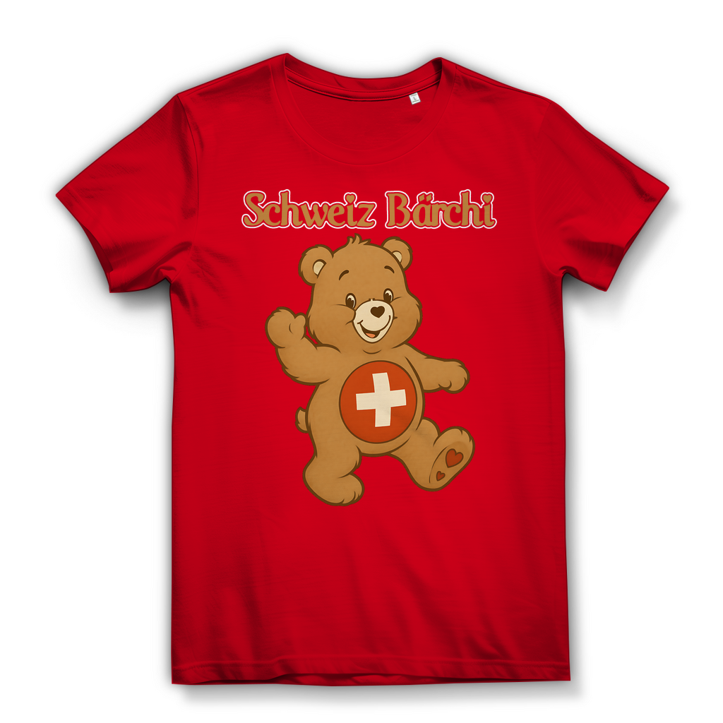 Schweiz Bärchi - Glücksbärchi - Damen Premium Bio T-Shirt Red