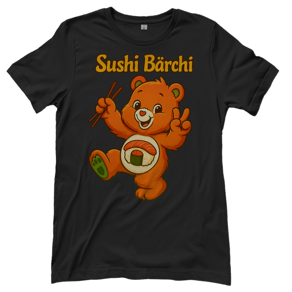 Sushi Bärchi - Glücksbärchi - Damen T-Shirt Black