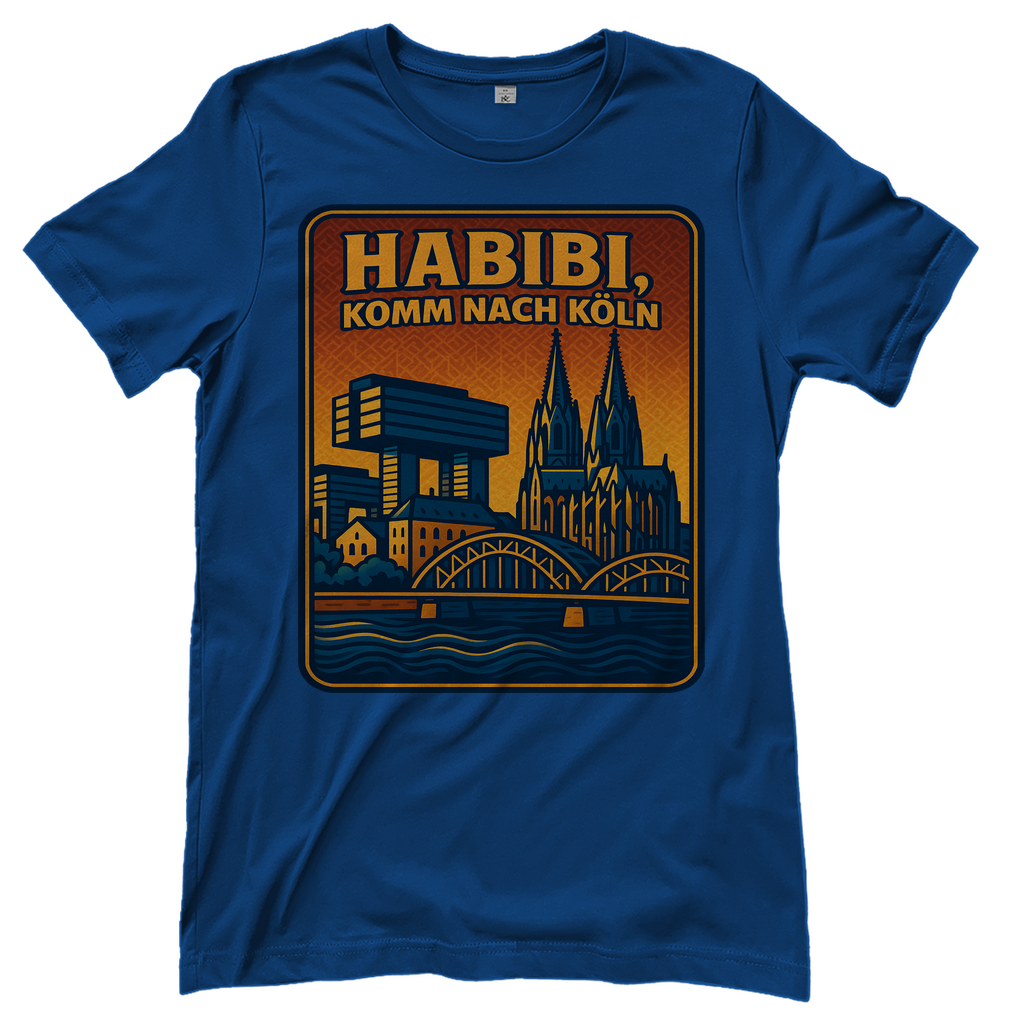 Habibi komm nach Köln - Damen T-Shirt Royal Blue