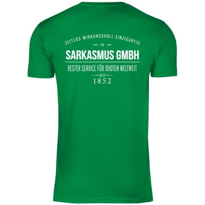 Sarkasmus GmbH bester Service für Idioten weltweit - Herren Shirt Kelly Green