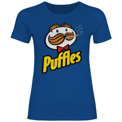 Puffles - Damenshirt Royal Blue
