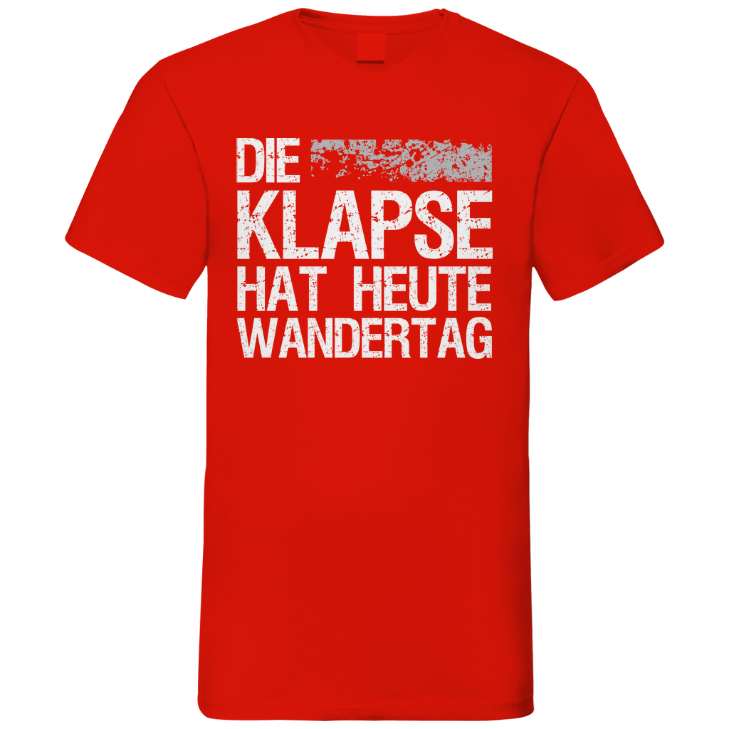 Die Klapse hat heute Wandertag - Herren V-Neck Shirt