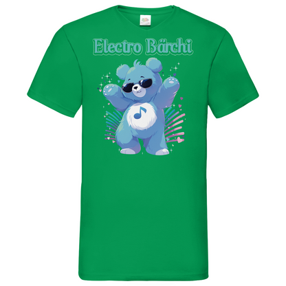 Electro Bärchi - Glücksbärchi - Herren V-Neck Shirt
