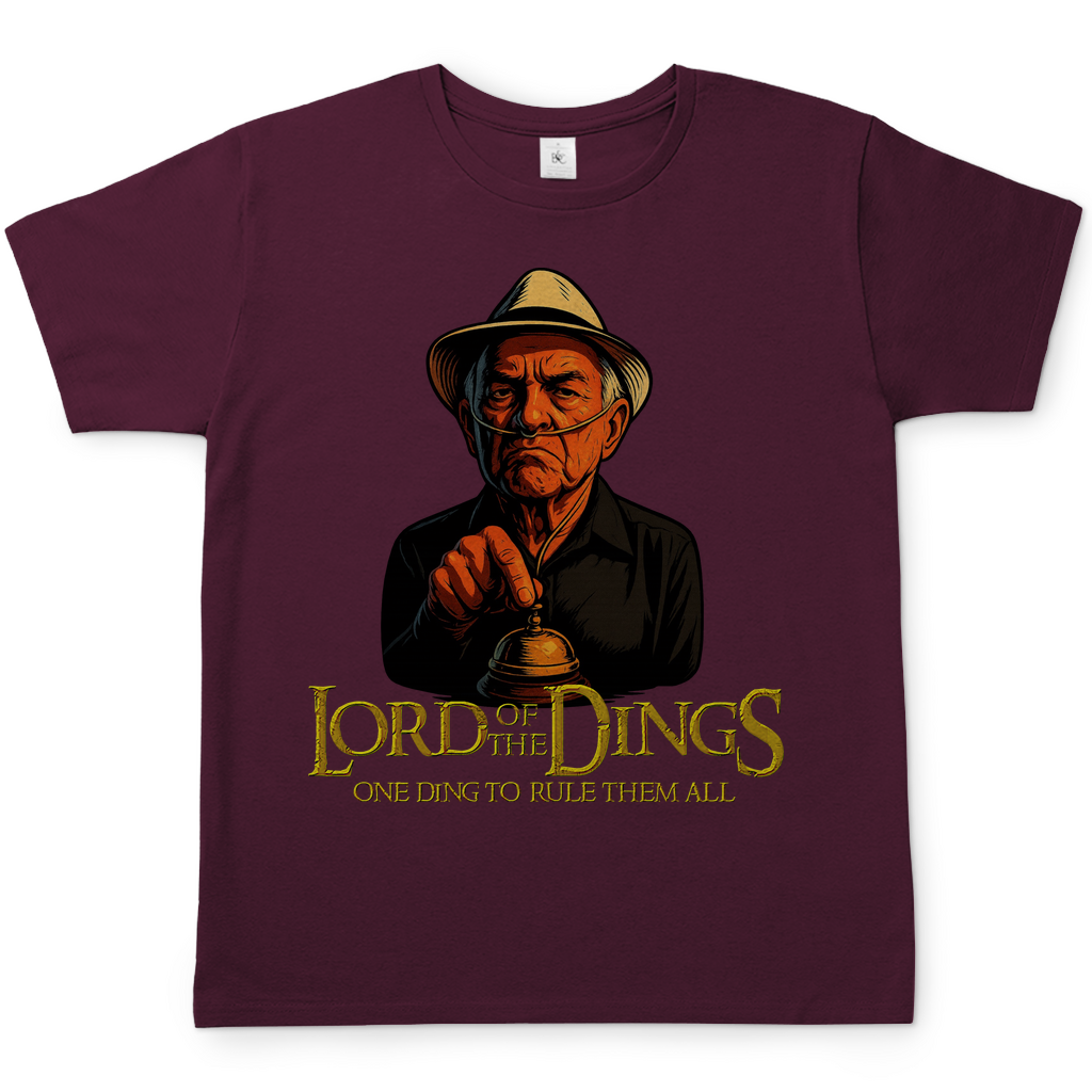 Lord of the Dings - Herren T-Shirt Burgundy
