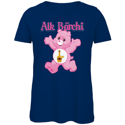 Alk Bärchi - Glücksbärchi - Damen Premium Bio T-Shirt Navy