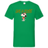 Peanuts Snoopy mit Bier Like a Boss - Herren V-Neck Shirt Kelly Green