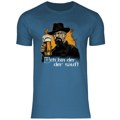 Ich bin der der säuft - Herren Shirt Stone Blue