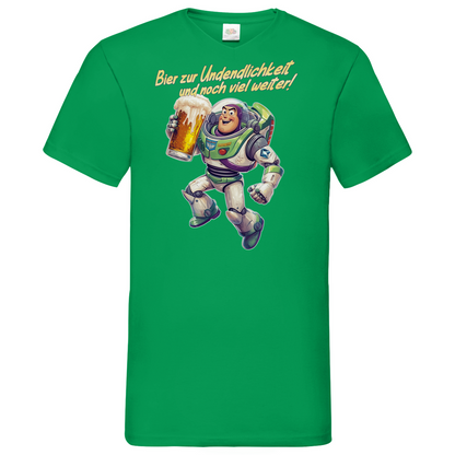 Bier zur Unendlichkeit und noch viel weiter - Buzz Lightyear Toy Story - Herren V-Neck Shirt
