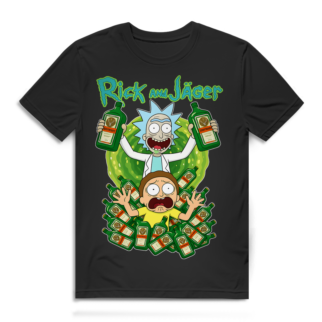 Rick and Jäger mit Morty Jägermeister - Herren Premium Bio T-Shirt
