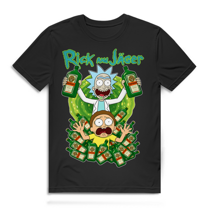 Rick and Jäger mit Morty Jägermeister - Herren Premium Bio T-Shirt