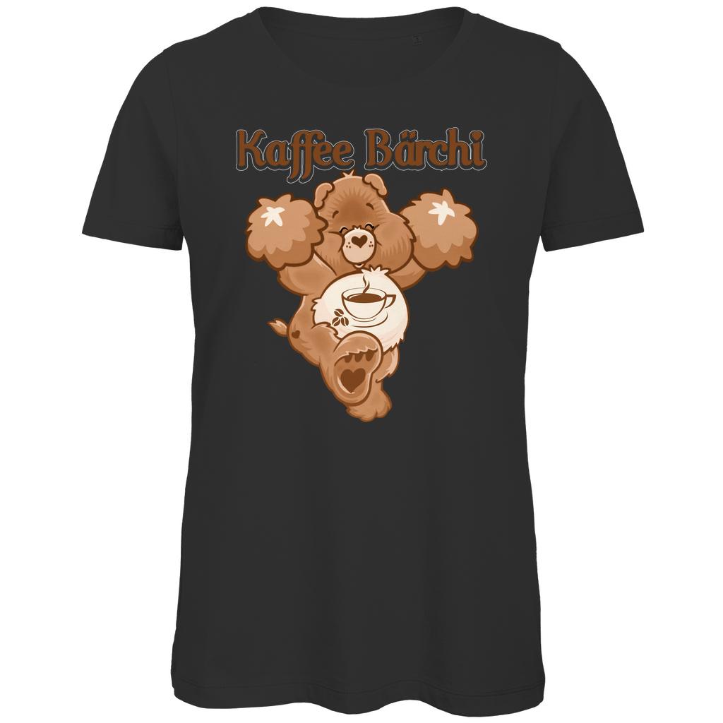 Kaffee Bärchi - Glücksbärchi - Damen Premium Bio T-Shirt Black