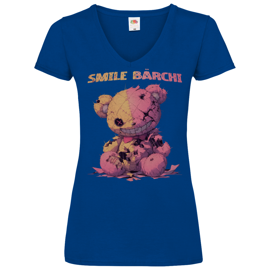 Smile Bärchi - V-Neck Damenshirt