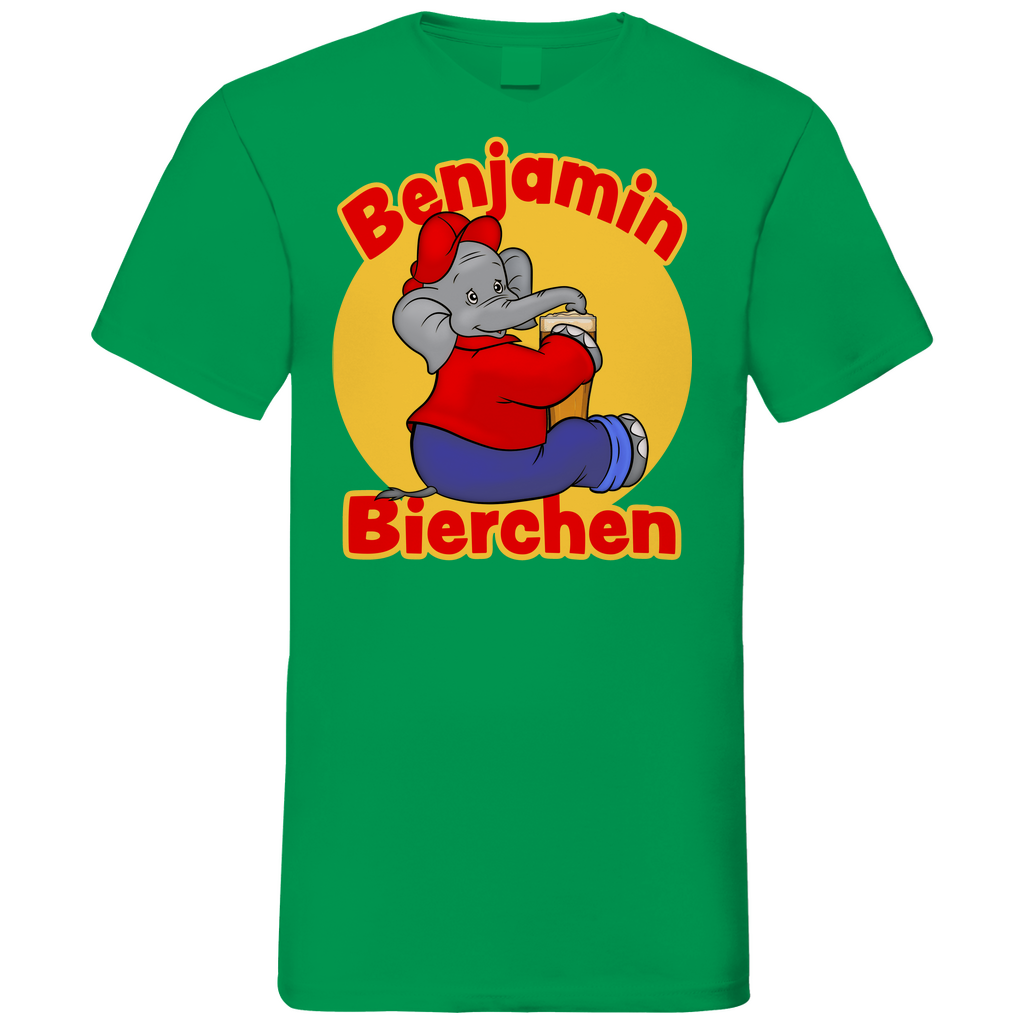 Benjamin Blümchen Bierchen - Herren V-Neck Shirt