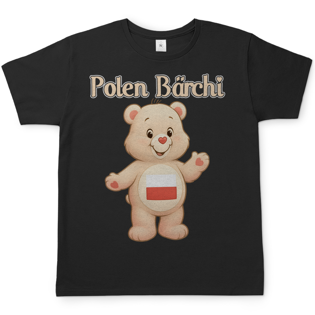 Polen Bärchi - Glücksbärchi - Herren T-Shirt Black