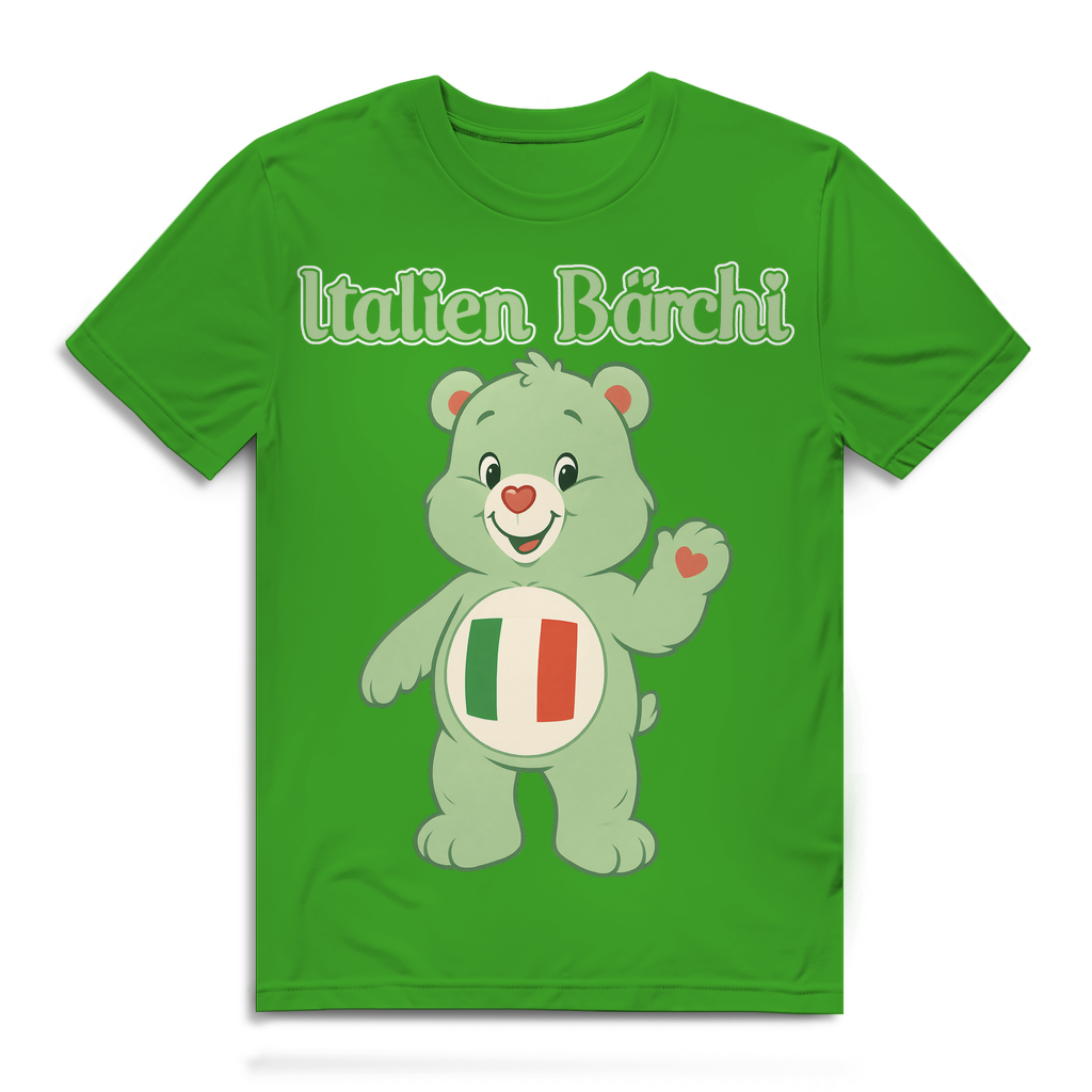 Italien Bärchi - Glücksbärchi - Herren Premium Bio T-Shirt Real Green