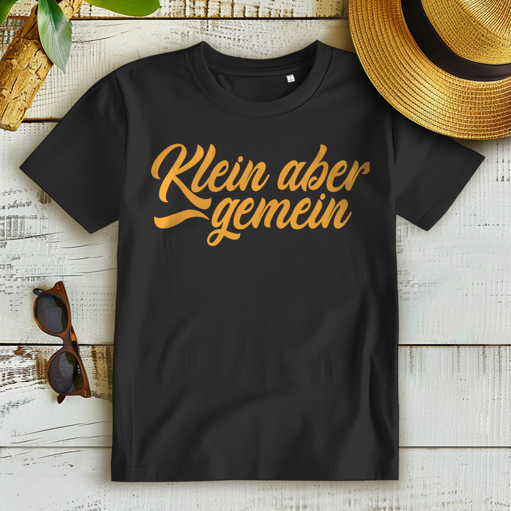 amen Shirt Klein aber gemein lustiger Spruch Fun T-Shirt Geschenk Frauen