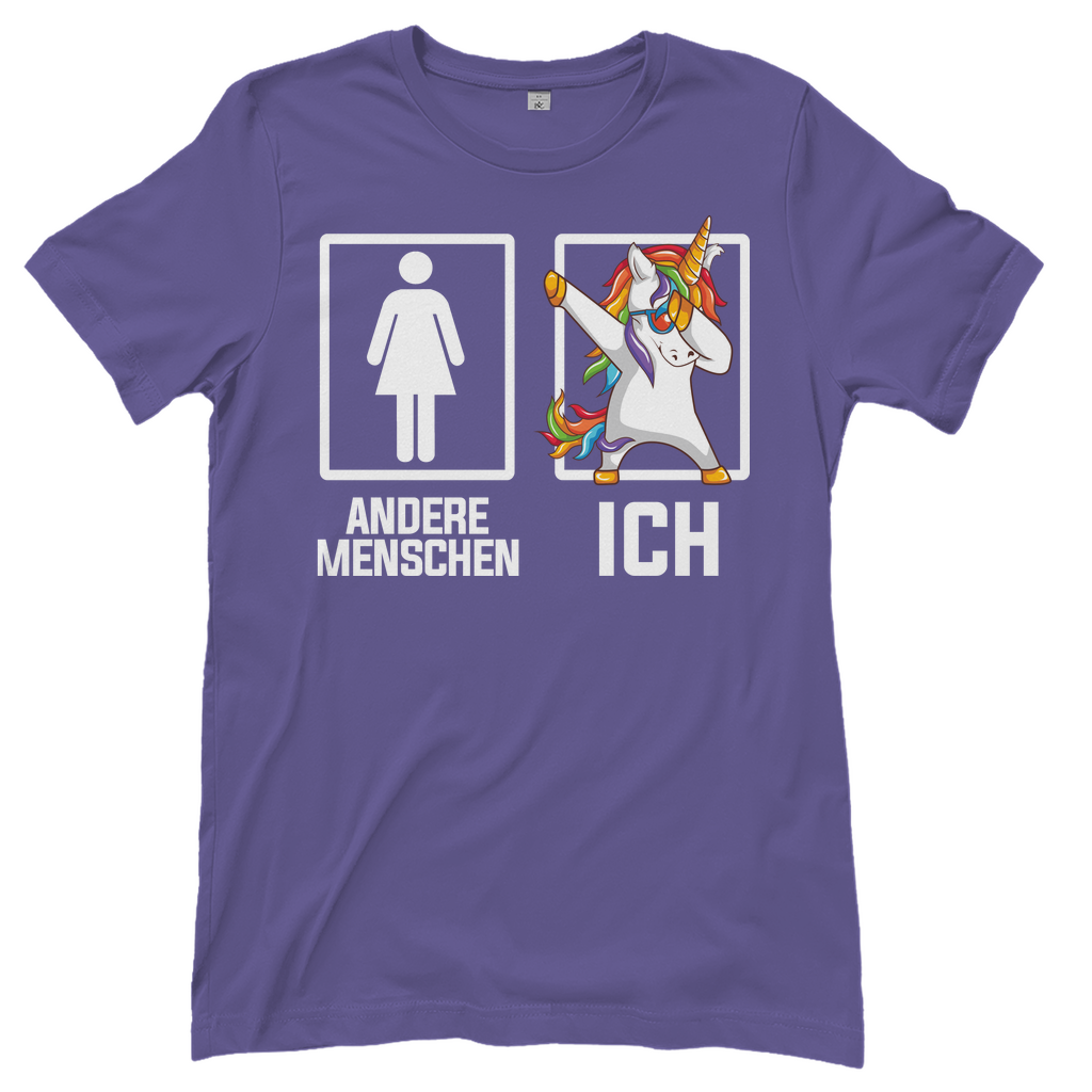 Andere Menschen Ich Einhorn - Damenshirt Millennial Lilac