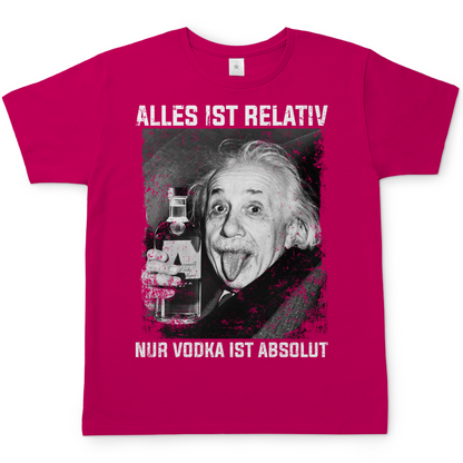 Alles ist Relativ nur Vodka ist Absolut Albert Einstein - Herren Shirt Sorbet