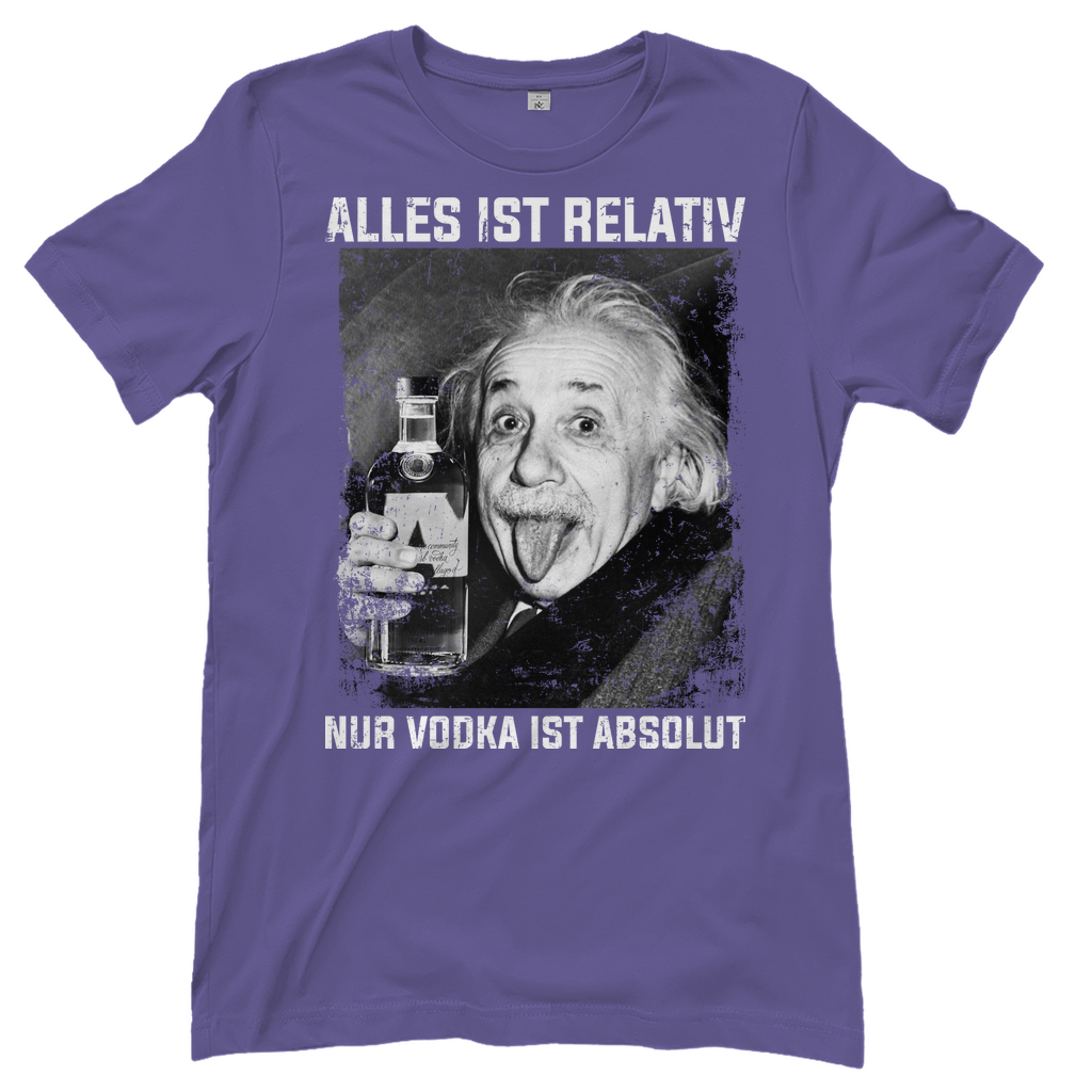 Alles ist Relativ nur Vodka ist Absolut - Damenshirt Millennial Lilac