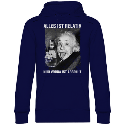 Alles ist relativ nur Vodka ist absolut - Unisex Hoodie Navy Blue
