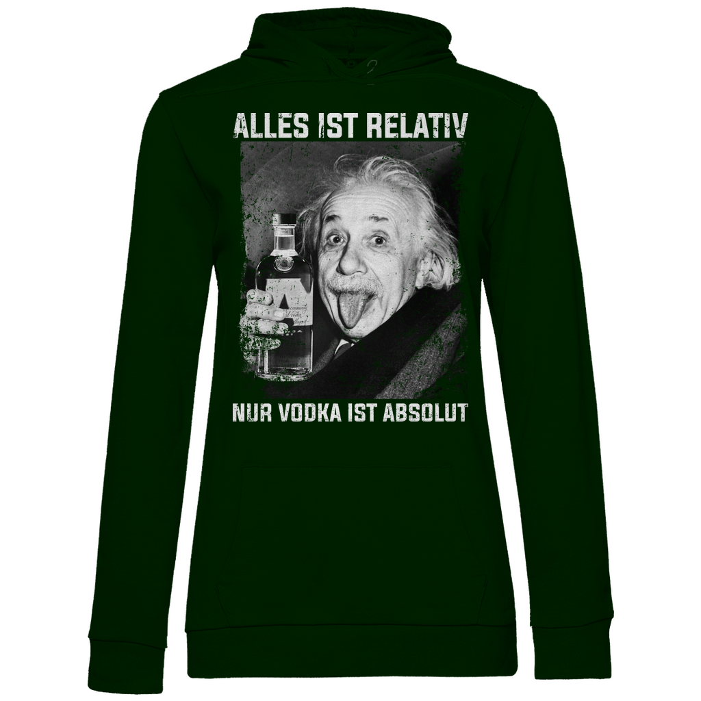 Alles ist relativ nur Vodka ist absolut - Damen Hoodie Forest Green