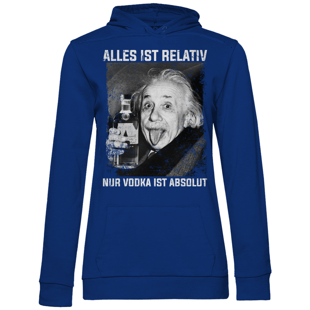 Alles ist relativ nur Vodka ist absolut - Damen Hoodie Royal