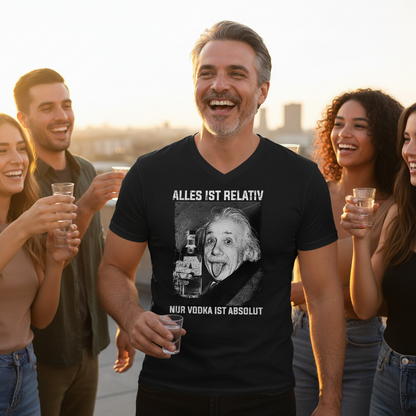 Alles ist relativ nur Vodka ist absolut - Herren V-Neck Shirt