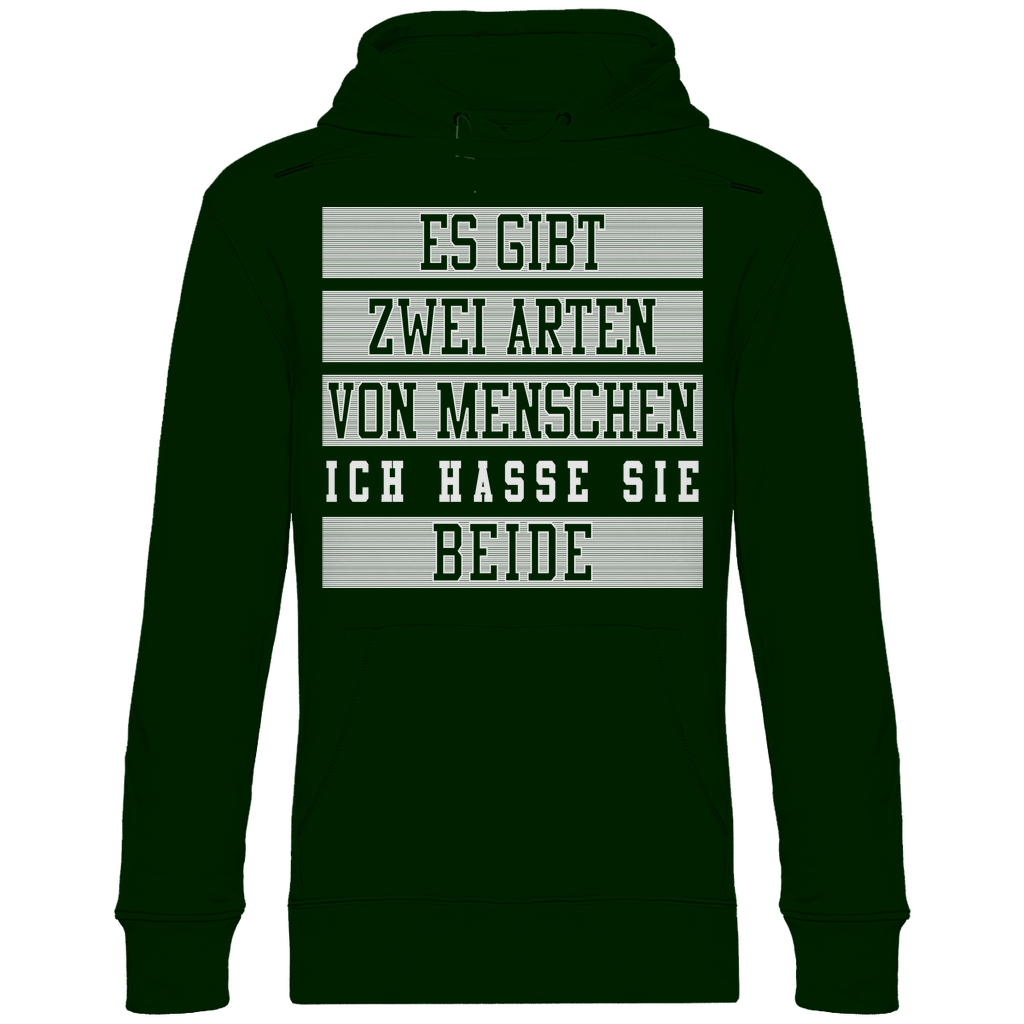 Es gibt zwei Arten von Menschen - Unisex Hoodie Forest Green