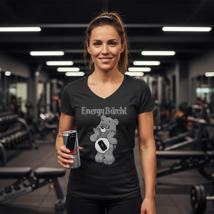 Energy Bärchi - Glücksbärchi - V-Neck Damenshirt
