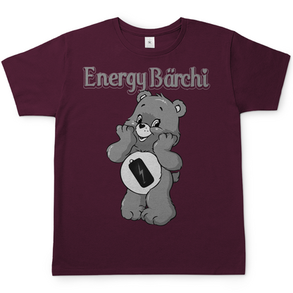Energy Bärchi - Glücksbärchi - Herren Shirt Burgundy