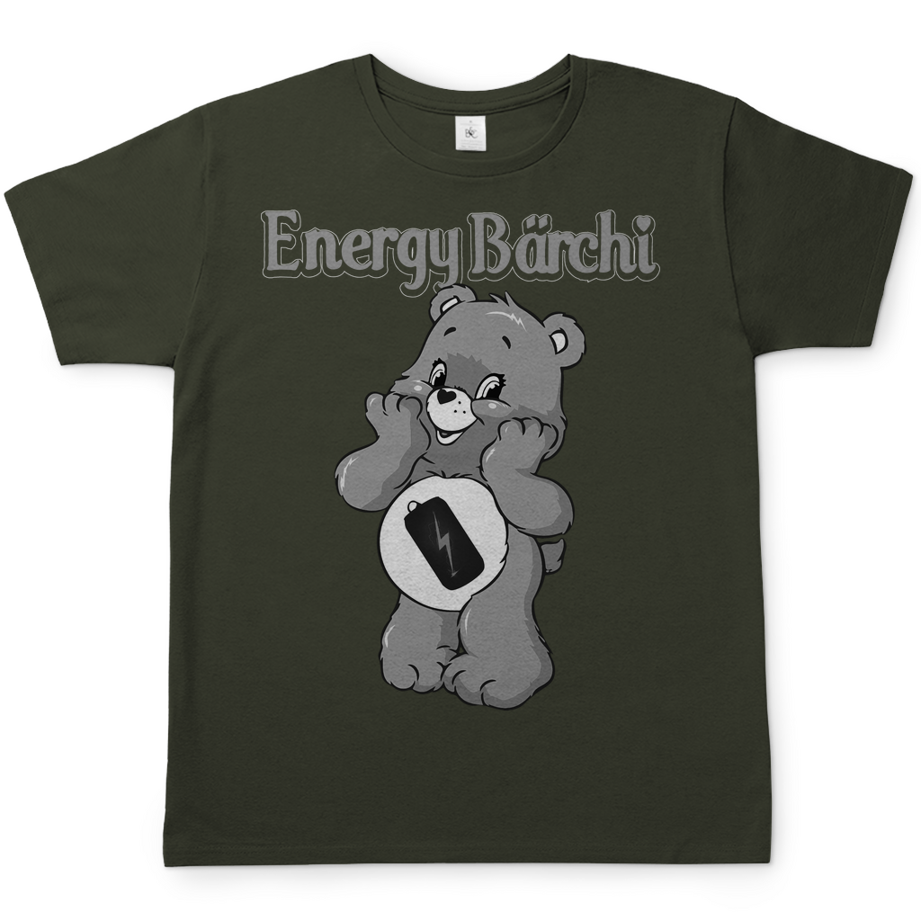 Energy Bärchi - Glücksbärchi - Herren Shirt Urban Khaki