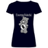 Energy Bärchi - Glücksbärchi - V-Neck Damenshirt Deep Navy
