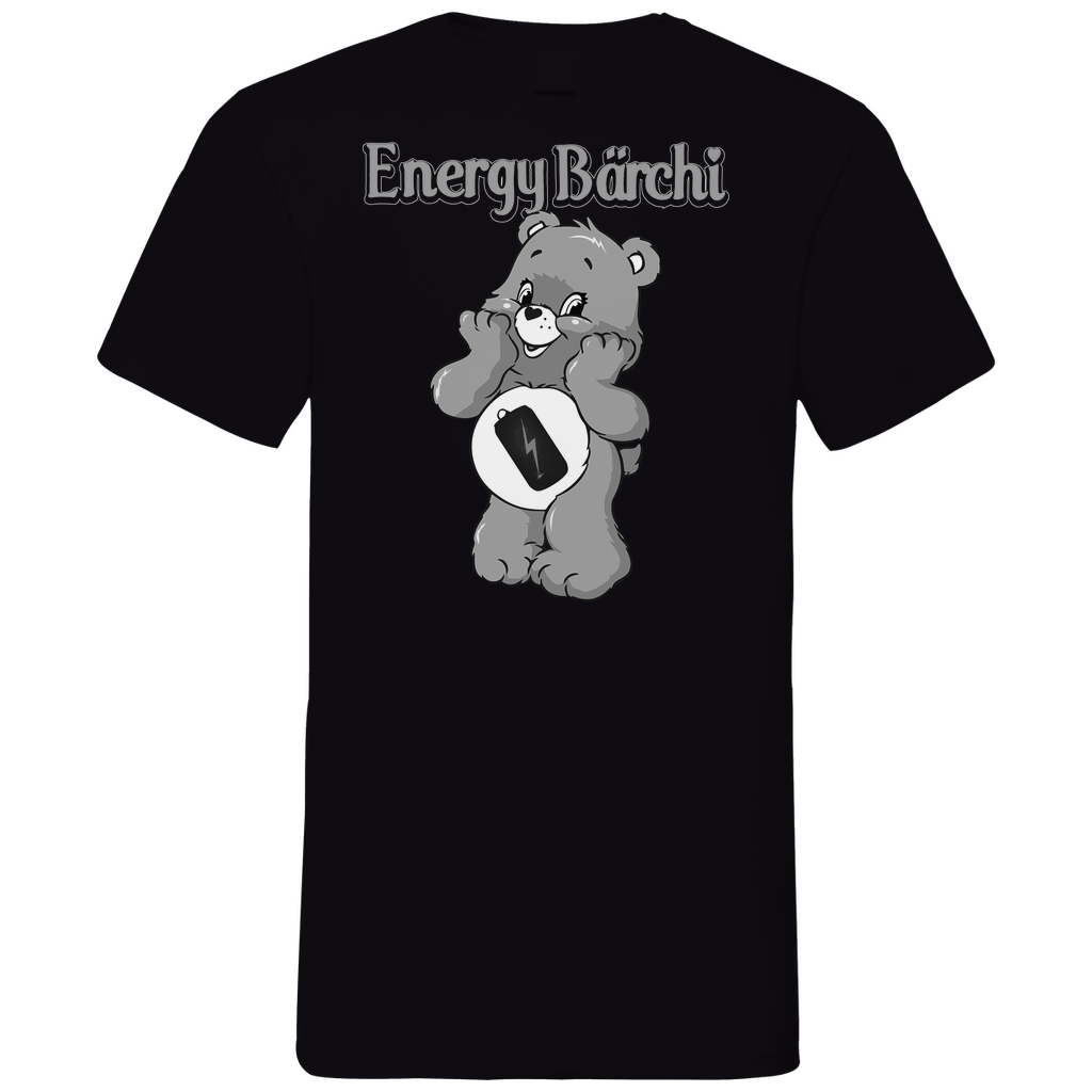 Energy Bärchi - Glücksbärchi - Herren V-Neck Shirt Black