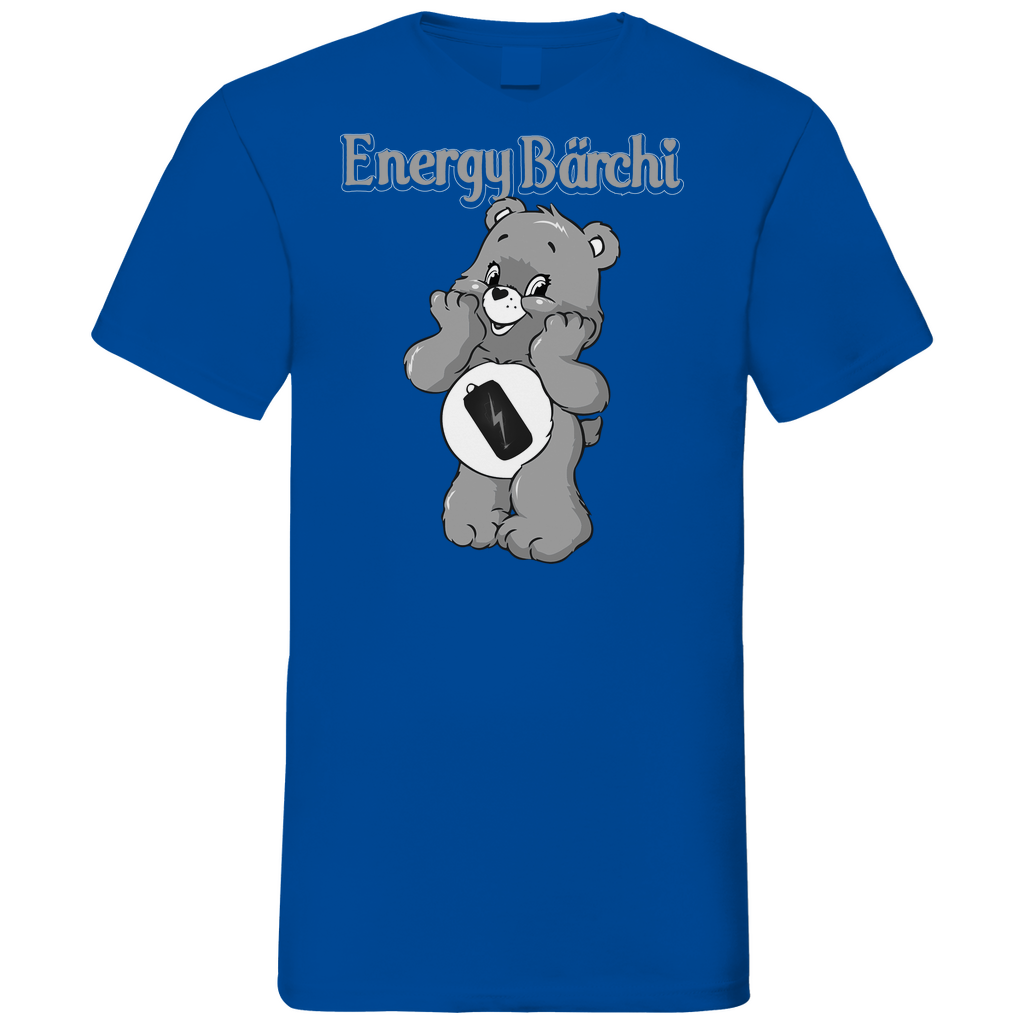 Energy Bärchi - Glücksbärchi - Herren V-Neck Shirt Royal Blue