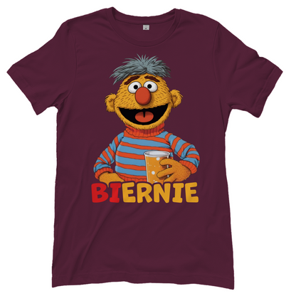 Sesamstraße - Ernie Biernie - Damenshirt Burgundy