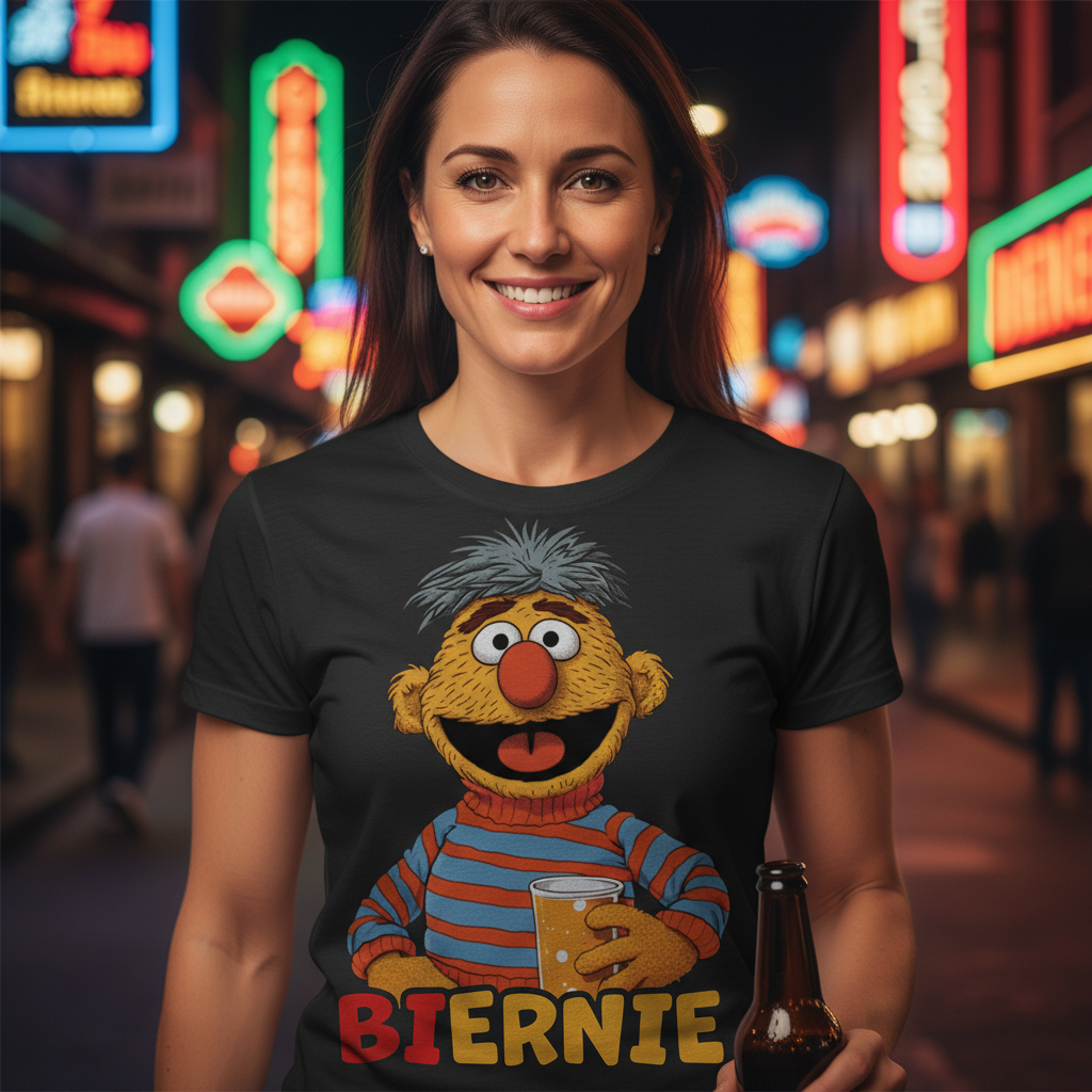 Sesamstraße - Ernie Biernie - Damenshirt