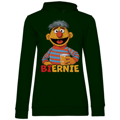 Sesamstraße - Ernie Biernie - Damen Hoodie Forest Green