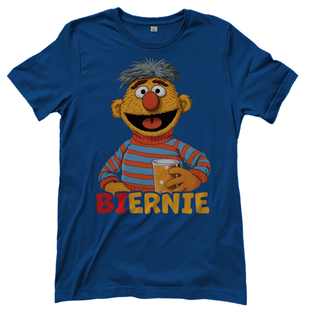 Sesamstraße - Ernie Biernie - Damenshirt Royal Blue