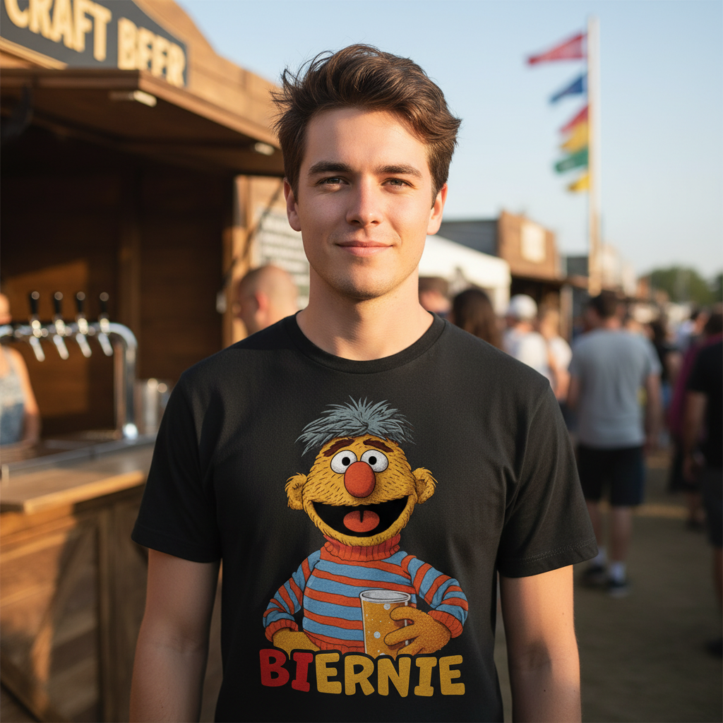 Sesamstraße - Ernie Biernie - Herren Shirt