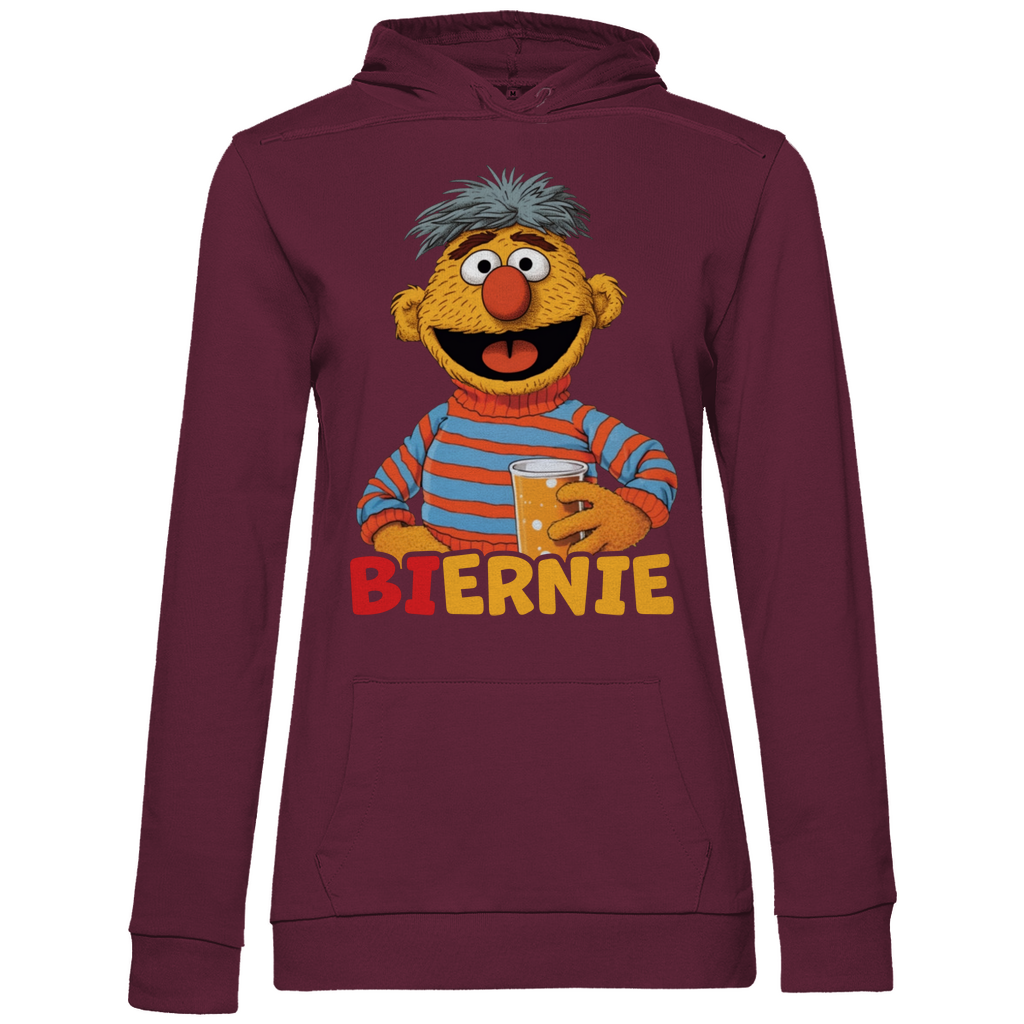 Sesamstraße - Ernie Biernie - Damen Hoodie Wine