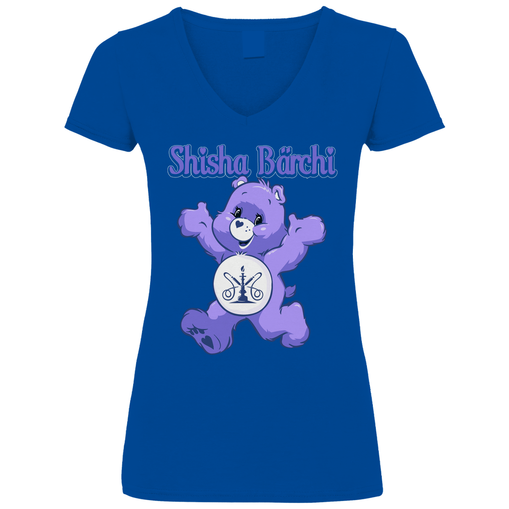 Shisha Bärchi - Glücksbärchi - V-Neck Damenshirt