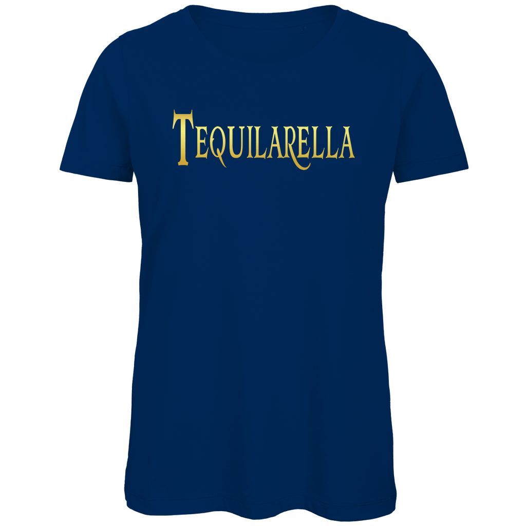 Tequilarella - Prinzessin Gold - Damen Premium Bio T-Shirt Navy