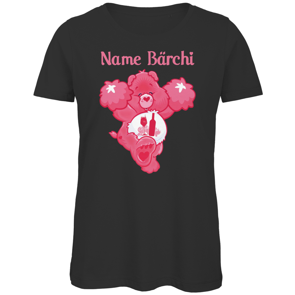 Lillet Bärchi - Glücksbärchi - Personalisierbar - Damen Premium Bio T-Shirt Black