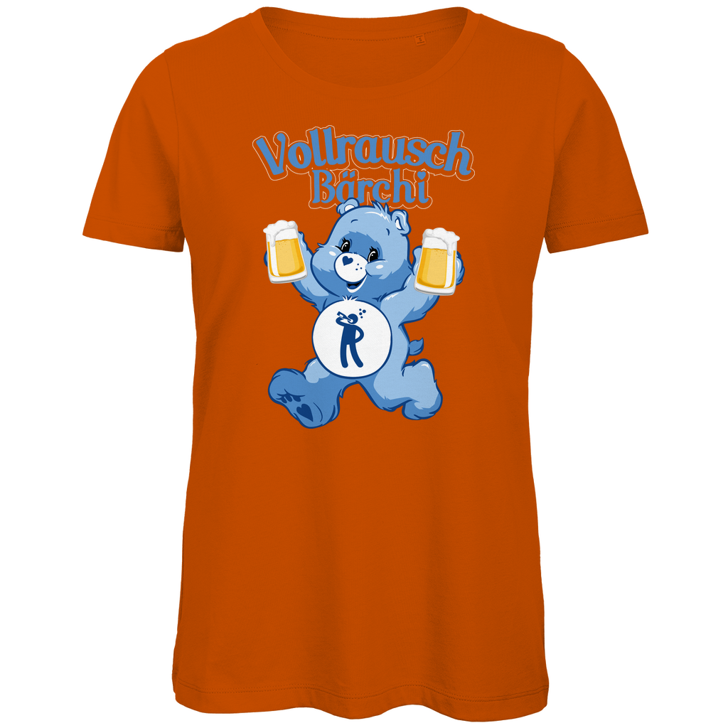 Vollrausch Bärchi - Glücksbärchi - Damen Premium Bio T-Shirt Urban Orange
